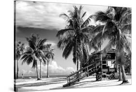 Life Guard Station - Miami Beach - Florida-Philippe Hugonnard-Stretched Canvas