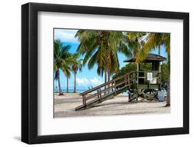 Life Guard Station - Miami - Florida-Philippe Hugonnard-Framed Photographic Print