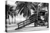 Life Guard Station - Miami - Florida-Philippe Hugonnard-Stretched Canvas