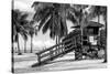 Life Guard Station - Miami - Florida-Philippe Hugonnard-Stretched Canvas