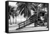 Life Guard Station - Miami - Florida-Philippe Hugonnard-Framed Stretched Canvas
