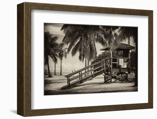 Life Guard Station - Miami - Florida-Philippe Hugonnard-Framed Photographic Print