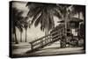 Life Guard Station - Miami - Florida-Philippe Hugonnard-Stretched Canvas