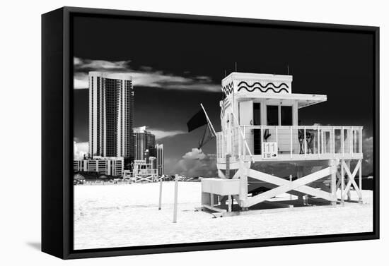 Life Guard Station - South Beach - Miami - Florida - United States-Philippe Hugonnard-Framed Stretched Canvas