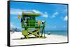 Life Guard Station - South Beach - Miami - Florida - United States-Philippe Hugonnard-Framed Stretched Canvas