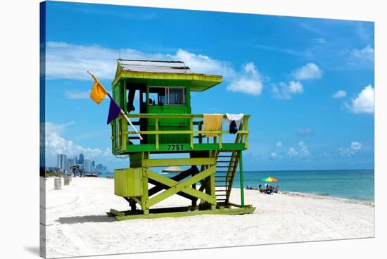 Life Guard Station - South Beach - Miami - Florida - United States-Philippe Hugonnard-Stretched Canvas