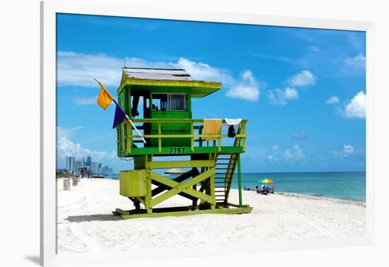 Life Guard Station - South Beach - Miami - Florida - United States-Philippe Hugonnard-Framed Photographic Print