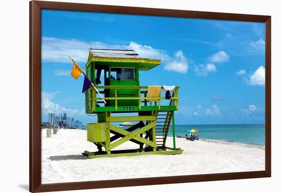 Life Guard Station - South Beach - Miami - Florida - United States-Philippe Hugonnard-Framed Photographic Print