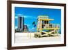 Life Guard Station - South Beach - Miami - Florida - United States-Philippe Hugonnard-Framed Photographic Print