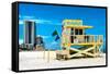 Life Guard Station - South Beach - Miami - Florida - United States-Philippe Hugonnard-Framed Stretched Canvas