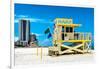 Life Guard Station - South Beach - Miami - Florida - United States-Philippe Hugonnard-Framed Photographic Print