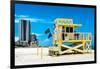 Life Guard Station - South Beach - Miami - Florida - United States-Philippe Hugonnard-Framed Photographic Print