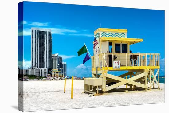 Life Guard Station - South Beach - Miami - Florida - United States-Philippe Hugonnard-Stretched Canvas