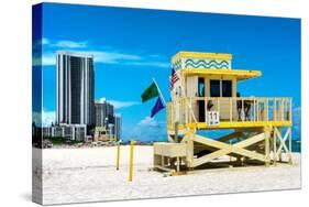 Life Guard Station - South Beach - Miami - Florida - United States-Philippe Hugonnard-Stretched Canvas