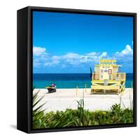 Life Guard Station - South Beach - Miami - Florida - United States-Philippe Hugonnard-Framed Stretched Canvas