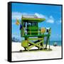 Life Guard Station - South Beach - Miami - Florida - United States-Philippe Hugonnard-Framed Stretched Canvas