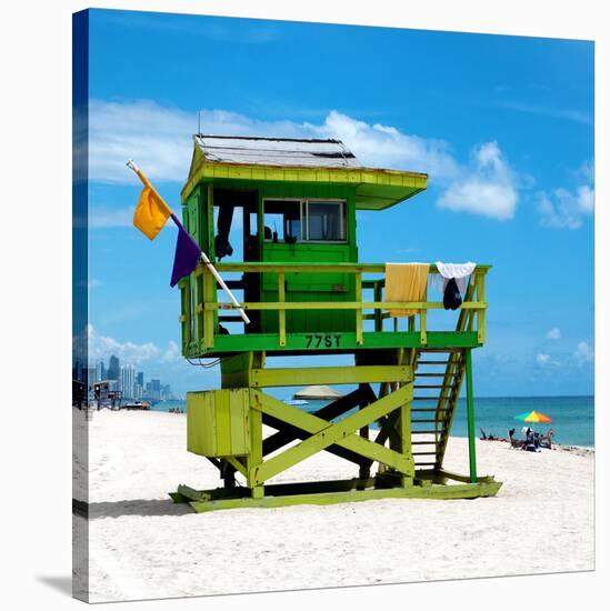 Life Guard Station - South Beach - Miami - Florida - United States-Philippe Hugonnard-Stretched Canvas