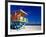 Life Guard Station, South Beach, Miami, Florida, USA-Terry Eggers-Framed Photographic Print