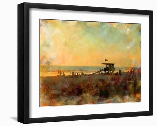 Life Guard Station, Venice Beach, California-Nicolas Hugo-Framed Giclee Print