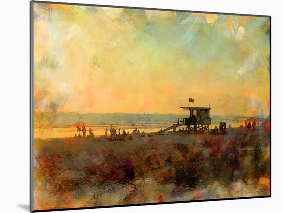 Life Guard Station, Venice Beach, California-Nicolas Hugo-Mounted Giclee Print