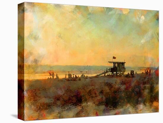 Life Guard Station, Venice Beach, California-Nicolas Hugo-Stretched Canvas