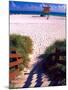 Life Guard Station, Walkway, South Beach, Miami, Florida, USA-Terry Eggers-Mounted Photographic Print