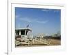 Life Guard Watch Tower, Santa Monica Beach, Los Angeles, California, USA-Kober Christian-Framed Photographic Print