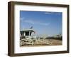 Life Guard Watch Tower, Santa Monica Beach, Los Angeles, California, USA-Kober Christian-Framed Photographic Print