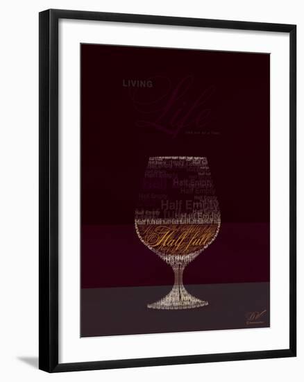 Life Half Full Half Empty-Dominique Vari-Framed Art Print