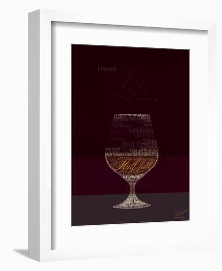 Life Half Full Half Empty-Dominique Vari-Framed Art Print