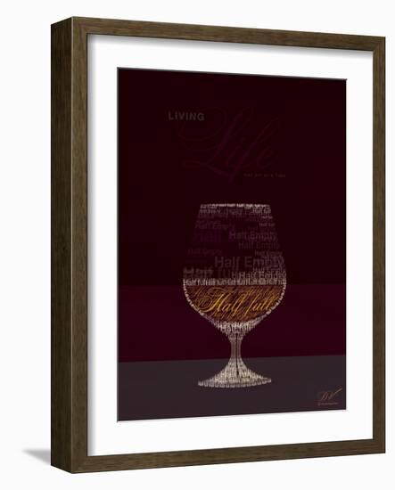 Life Half Full Half Empty-Dominique Vari-Framed Art Print