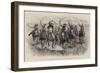 Life in a Mexican Cowboys' Camp on the Prairies, the Cowboys' Race-John Charlton-Framed Giclee Print