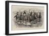 Life in a Mexican Cowboys' Camp on the Prairies, the Cowboys' Race-John Charlton-Framed Giclee Print