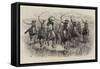 Life in a Mexican Cowboys' Camp on the Prairies, the Cowboys' Race-John Charlton-Framed Stretched Canvas