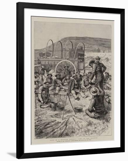 Life in a Mexican Cowboys' Camp on the Prairies-Godefroy Durand-Framed Giclee Print