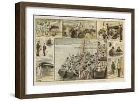 Life in a Training-Ship, Sketches on Board H M S Boscawen-null-Framed Giclee Print