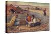 Life in Algeria - the Halt in the Desert-null-Stretched Canvas