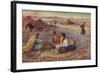 Life in Algeria - the Halt in the Desert-null-Framed Photographic Print