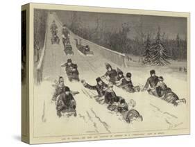 Life in Canada, the Earl and Countess of Dufferin at a Tobogganing Party at Ottawa-John Charles Dollman-Stretched Canvas