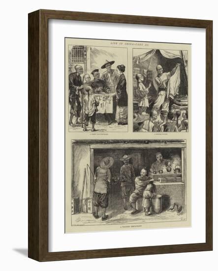 Life in China, Part III-Henry Woods-Framed Giclee Print