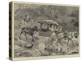 Life in China, Part Ix, Travelling in a Mule Litter, a Mountain Pass-William Small-Stretched Canvas