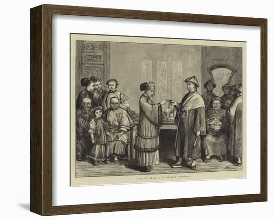 Life in China, V, a Wedding Ceremony-William III Bromley-Framed Giclee Print