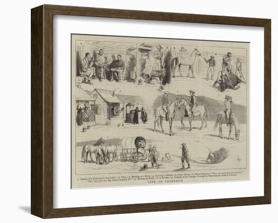 Life in Colorado-Alfred Chantrey Corbould-Framed Giclee Print