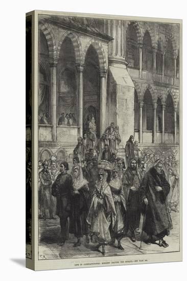 Life in Constantinople, Moslems Leaving the Mosque-null-Stretched Canvas