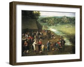 Life in Countryside-Jan Brueghel the Elder-Framed Giclee Print