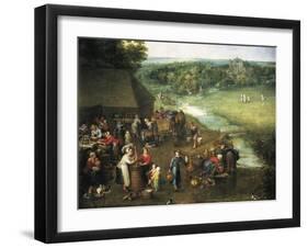 Life in Countryside-Jan Brueghel the Elder-Framed Giclee Print