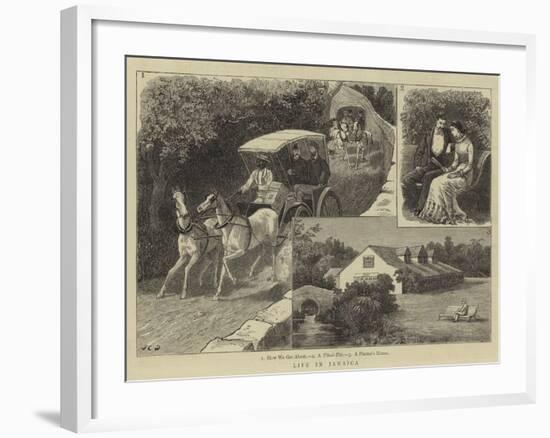 Life in Jamaica-John Charles Dollman-Framed Giclee Print