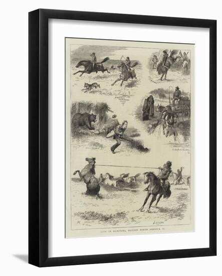 Life in Manitoba, British North America, II-William Ralston-Framed Giclee Print