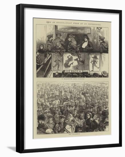 Life in Russia, Silly Week at St Petersburg-null-Framed Giclee Print