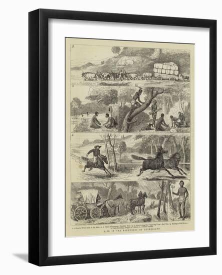 Life in the Backwoods of Queensland-Alfred Chantrey Corbould-Framed Giclee Print